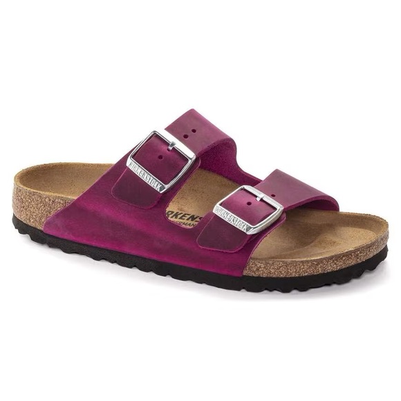 Birkenstock Arizona BS Oiled Leather in Color
Festival Fuchsia EU 39 NWT Sample - Picture 5 of 16